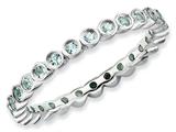 Stackable Expressions Sterling Silver Aquamarine Stackable Ring
