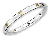 Stackable Expressions Sterling Silver Citrine Stackable Ring