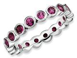 Stackable Expressions Sterling Silver Rhodolite Garnet Stackable Ring