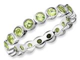 Stackable Expressions Sterling Silver Peridot Stackable Ring