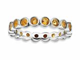 Stackable Expressions Sterling Silver Citrine Stackable Ring