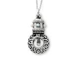 Sentimental Expressions(tm) Sterling Silver Antiqued Pearls of Wisdom 18 Inch Necklace