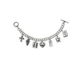 Sentimental Expressions(tm) Sterling Silver Answered Prayer 7.5 Inch Locket Charm Bracelet