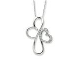 Sentimental Expressions(tm) Sterling Silver and CZ Everlasting Love 18 Inch Necklace