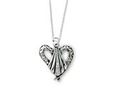 Sentimental Expressions(tm) Sterling Silver Antiqued Angel of Friendship 18 Inch Necklace