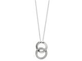 Sentimental Expressions(tm) Sterling Silver and CZ You Complete Me 18 Inch Necklace