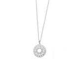 Sentimental Expressions(tm) Sterling Silver Polished Family Heart Strings 18 Inch Necklace