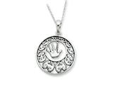 Sentimental Expressions(tm) Sterling Silver Antiqued Children 18 Inch Necklace