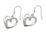 Sentimental Expressions(tm) Sterling Silver CZ Soulmate Earrings