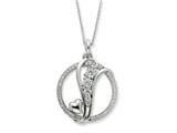 Sentimental Expressions(tm) Sterling Silver CZ Journey Of Promise 18 Inch Necklace