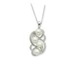 Sentimental Expressions(tm) Sterling Silver Cultured Pearl Pearls Of Love 18 Inch Necklace