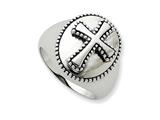Sentimental Expressions(tm) Sterling Silver Antiqued Boldness Ring