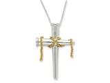 Sentimental Expressions(tm) Sterling Silver and Gold-plated It Is Finished 18 Inch Necklace