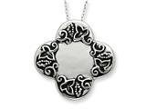 Sentimental Expressions(tm) Sterling Silver Antiqued Dieters Cross 18 Inch Necklace