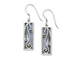 Sentimental Expressions(tm) Sterling Silver w/ Blue Lace Agate and CZ Living Water Earrings