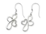 Sentimental Expressions(tm) Sterling Silver CZ Everlasting Love Earrings