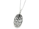 Sentimental Expressions(tm) Sterling Silver Antiqued You Are A Blessing To Me 18 Inch Necklace