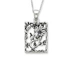 Sentimental Expressions(tm) Sterling Silver Antiqued Thank You For Your Kindness 18 Inch Necklace