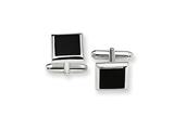 Sterling Silver and Onyx Cuff Links