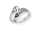 Sterling Silver and Diamond Ring