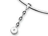 Sterling Silver and Diamond Slide Necklace