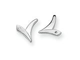 Sterling Silver and Diamond Post Earrings