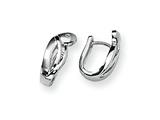 Sterling Silver and Diamond Earrings