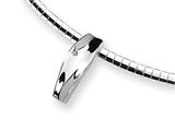 Sterling Silver and Diamond Slide Necklace