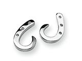 Sterling Silver and Diamond Post Earrings