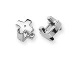 Sterling Silver and Diamond Earrings