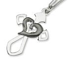 Sterling Silver Fancy Cross Necklace