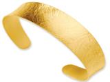 Sterling Silver 18K Gold Plated Fancy Cuff Bracelet