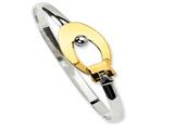 Sterling Silver and 18K Gold Plated Fancy Bracelet