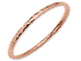 Sterling Silver 18K Rose Gold Plated Slip-on Bangle
