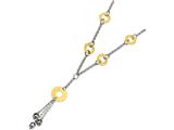 Sterling Silver and 18K Gold Plated Fancy Necklace