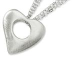 Sterling Silver with 2"" Extension Heart Neckla