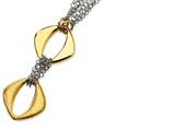 Sterling Silver and 18K Yellow Gold Plated Fancy Necklace