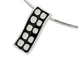 Sterling Silver Resin Silde Collar Necklace