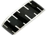 Sterling Silver Black Resin and Sand Cuff Bracelet