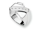 Sterling Silver and Diamond Men"s Ring