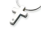 White Ice™ Sterling Silver Diamond Cross Necklace