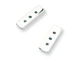 White Ice™ Sterling Silver Blue Diamond Earrings