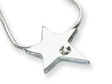 White Ice™ Sterling Silver Diamond Star Necklace