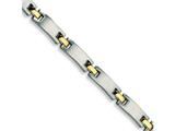 Chisel Stainless Steel 24k Gold Plated Bracelet - 8.5 inches