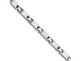 Chisel Stainless Steel Brushed and Polished Bracelet - 8.5 inches