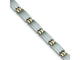 Chisel Stainless Steel 24k Gold Plated Bracelet - 8.75 inches