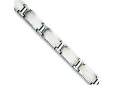Chisel Stainless Steel Brushed and Polished Bracelet