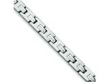 Chisel Stainless Steel Brushed and Polished Bracelet - 8.75 inches