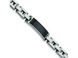 Chisel Stainless Steel Carbon Fiber Bracelet - 9 inches