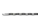 Chisel Stainless Steel Black Plated Bracelet - 8.5 inches